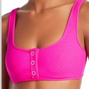 Dolce Vita Cali Babe Snap Waffle Bikini Top